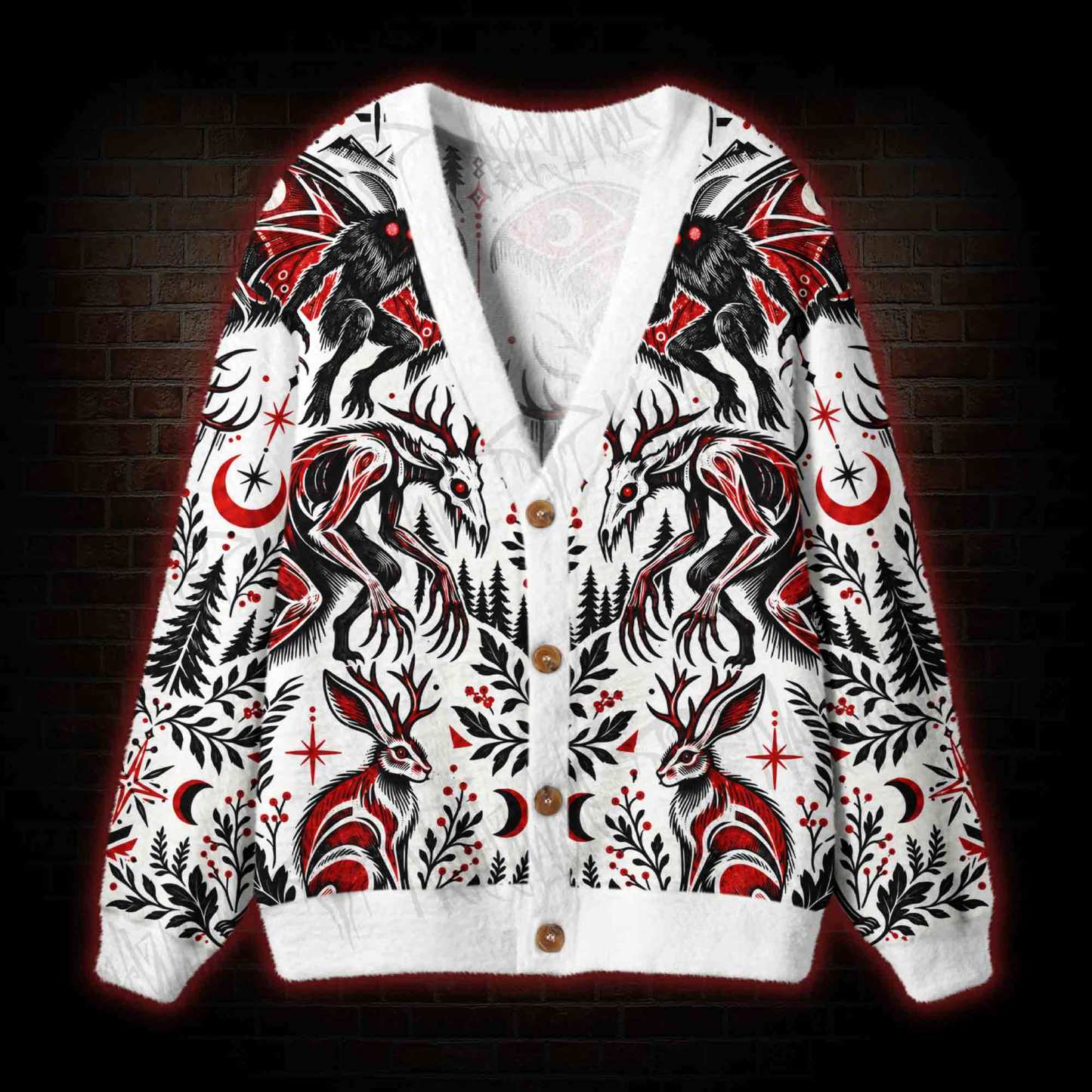 Cryptid Gathering Cardigan Sweater