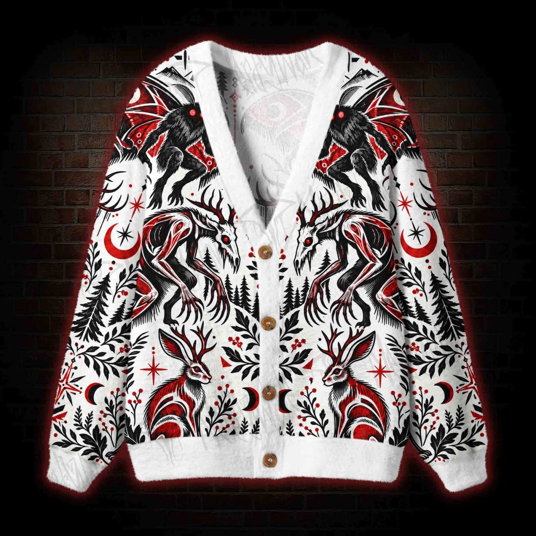 Cryptid Gathering Cardigan Sweater