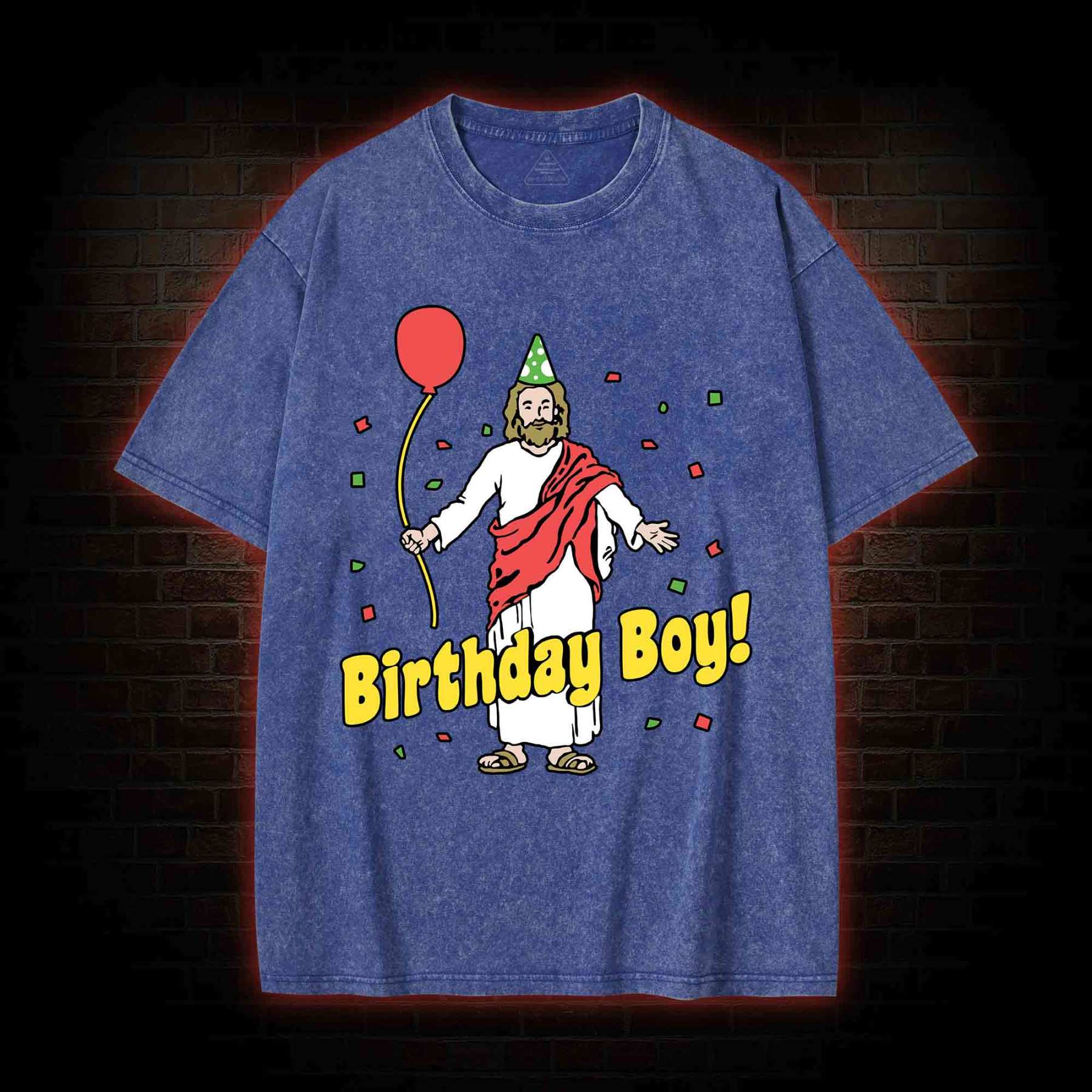 Birthday Boy Washed T-shirt