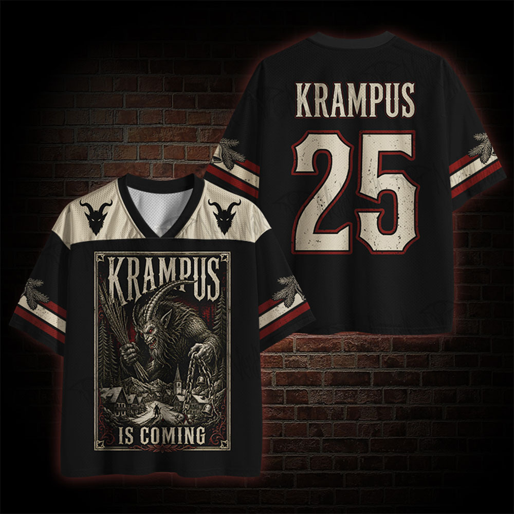 Krampus is Coming Horror Mesh Jersey