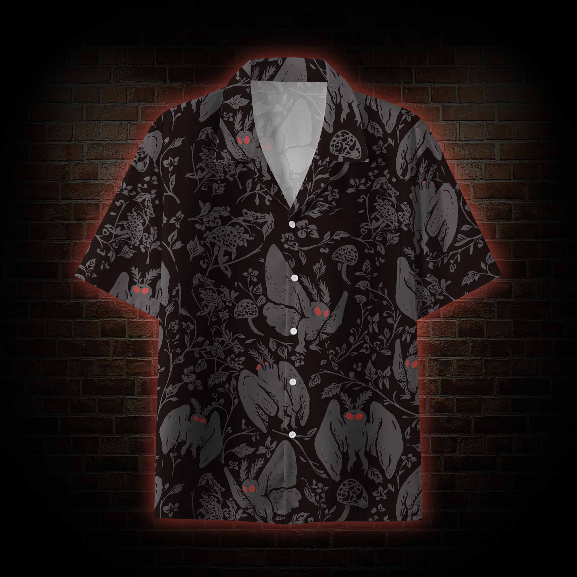 Mothman in the Jungle Hawaiian Shirt
