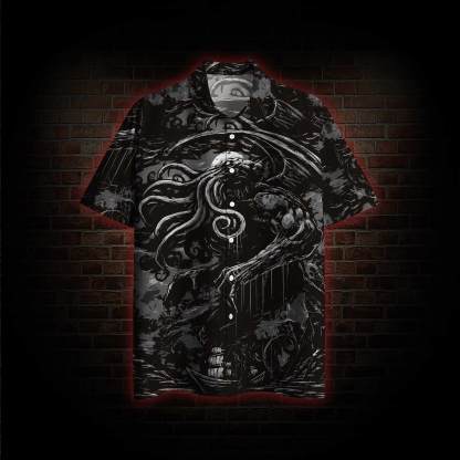 Cthulhu Mythic Octopus Monster Hawaiian Shirt
