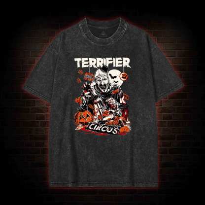 Terrifier Art the Clown Washed T-shirt