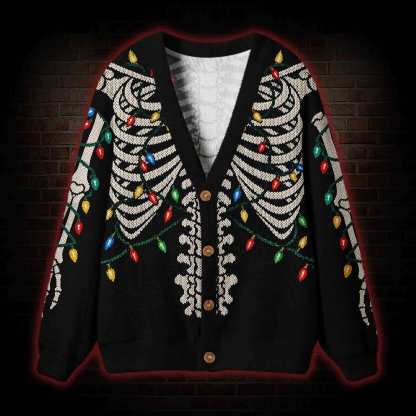 Deck the Bones Cardigan Sweater