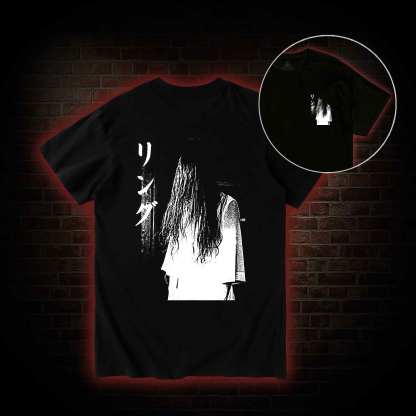 Vintage Ghost Back Print T-Shirt