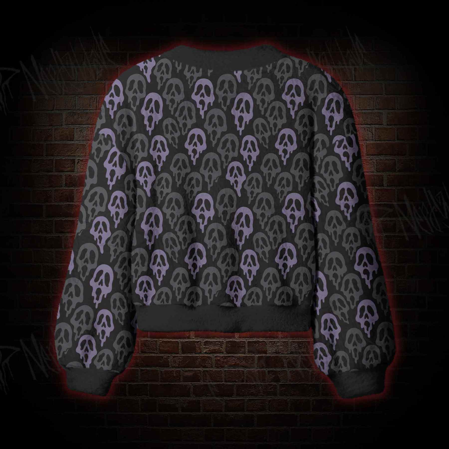 Melting Scream Women's Cardigan Sweater