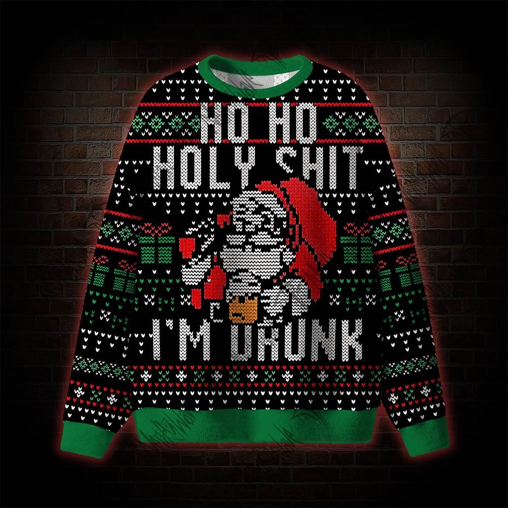 Santa Claus I’m Drunk Ugly Sweatshirts