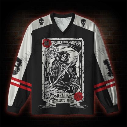 Memento Mori V-Neck Long Sleeve Jersey