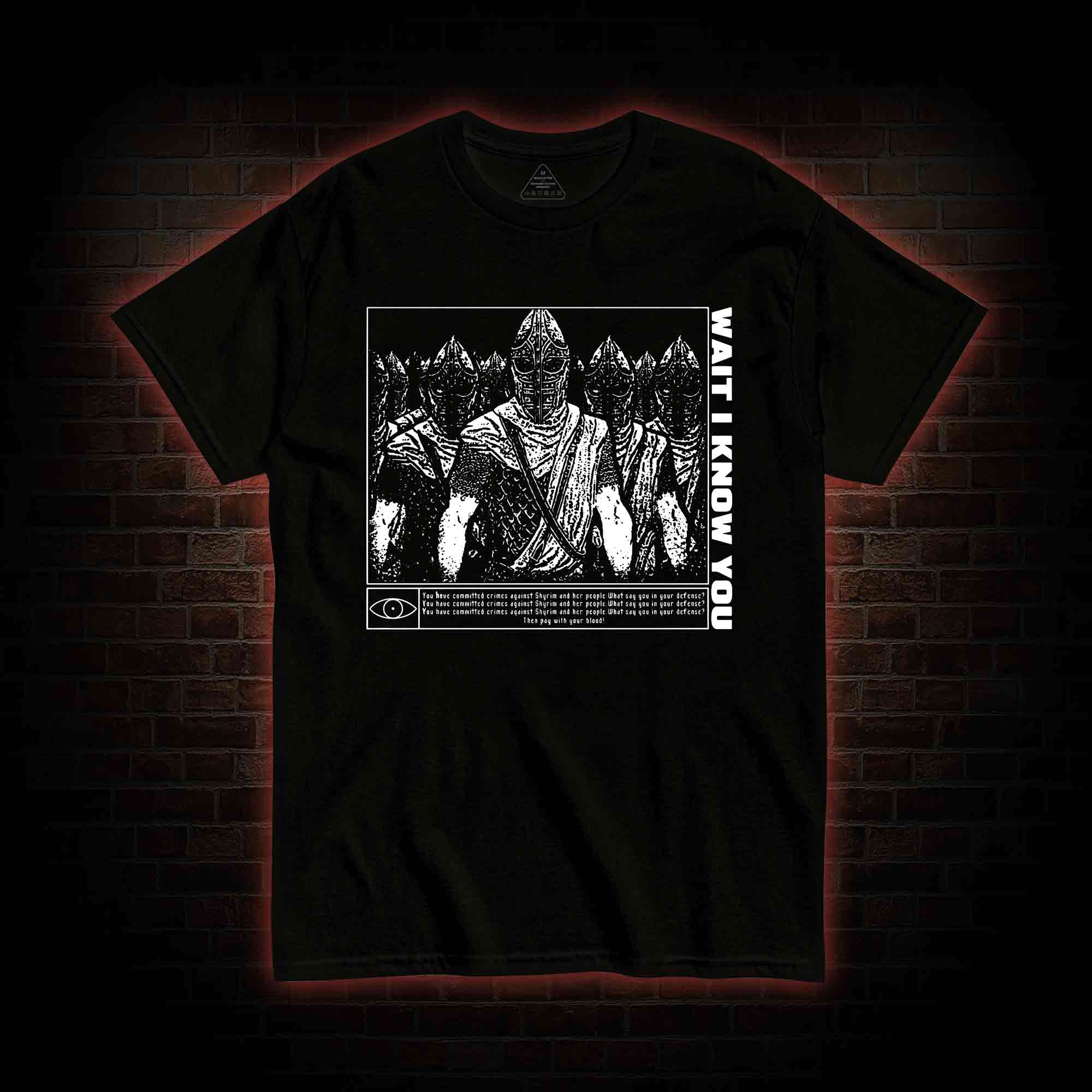 Wait I Know You. Skyrim Themed T-shirt