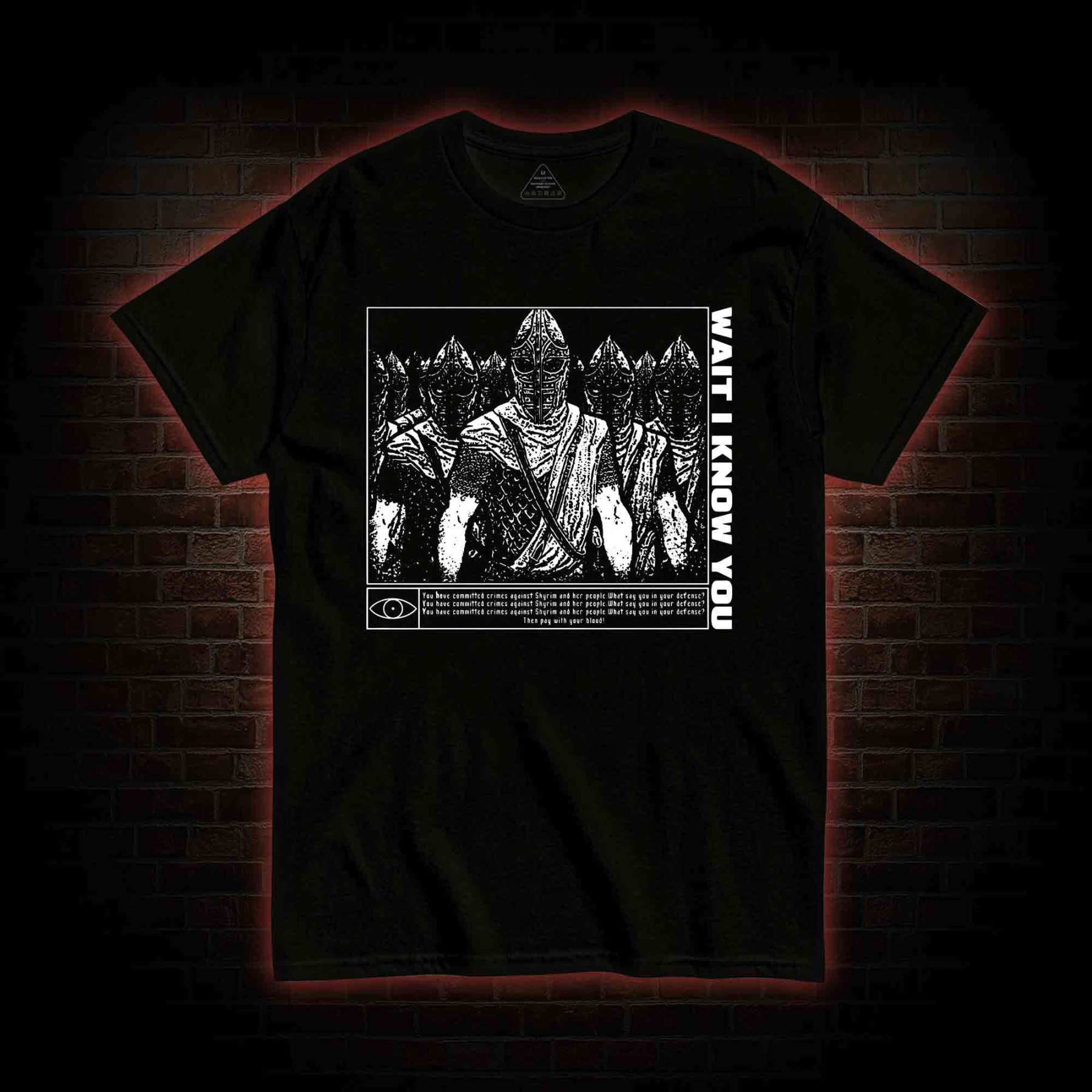 Wait I Know You. Skyrim Themed T-shirt