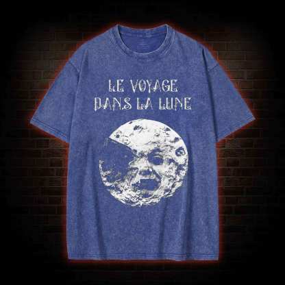 A Trip To The Moon Washed T-shirt