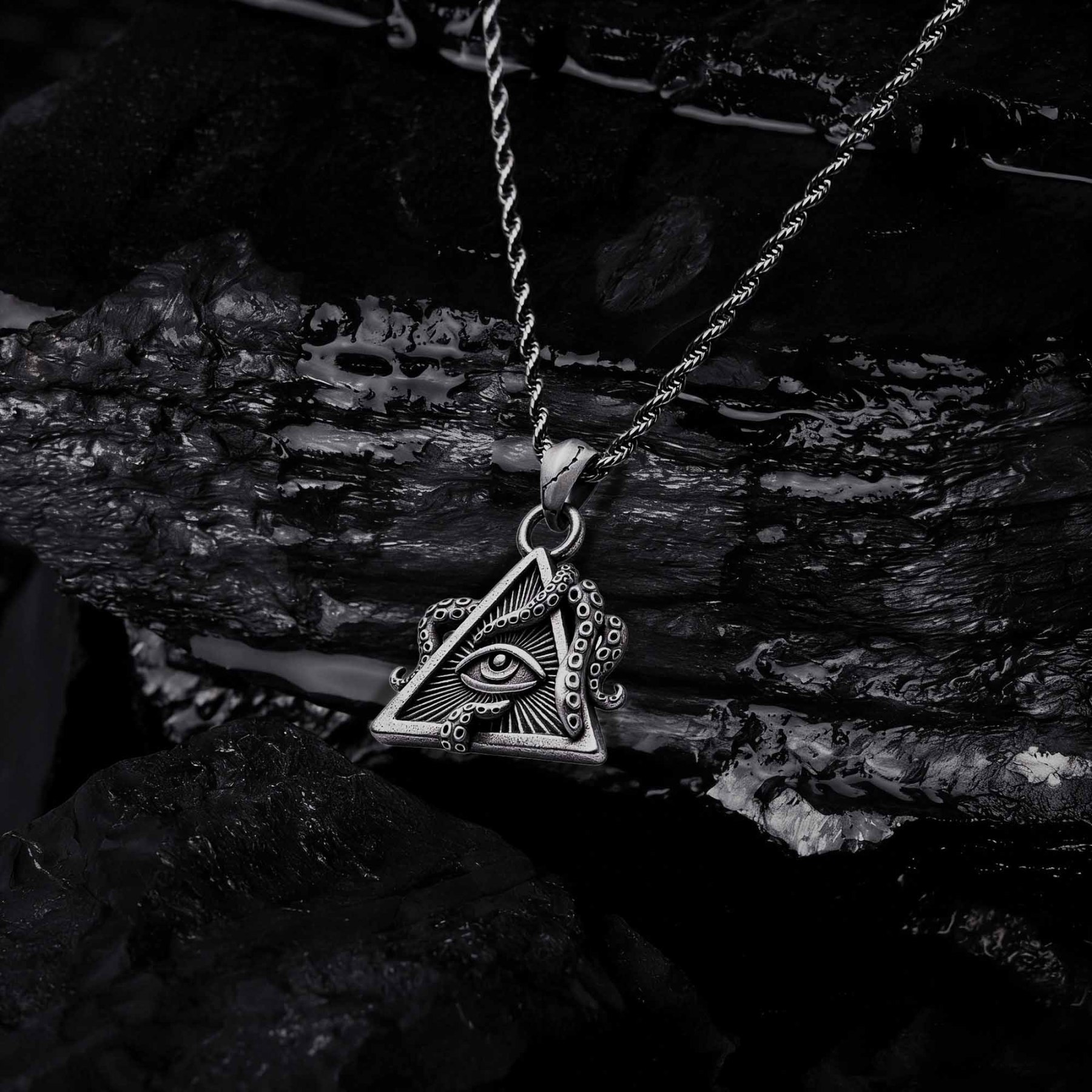 Eye of the Abyss Sculptural Necklace