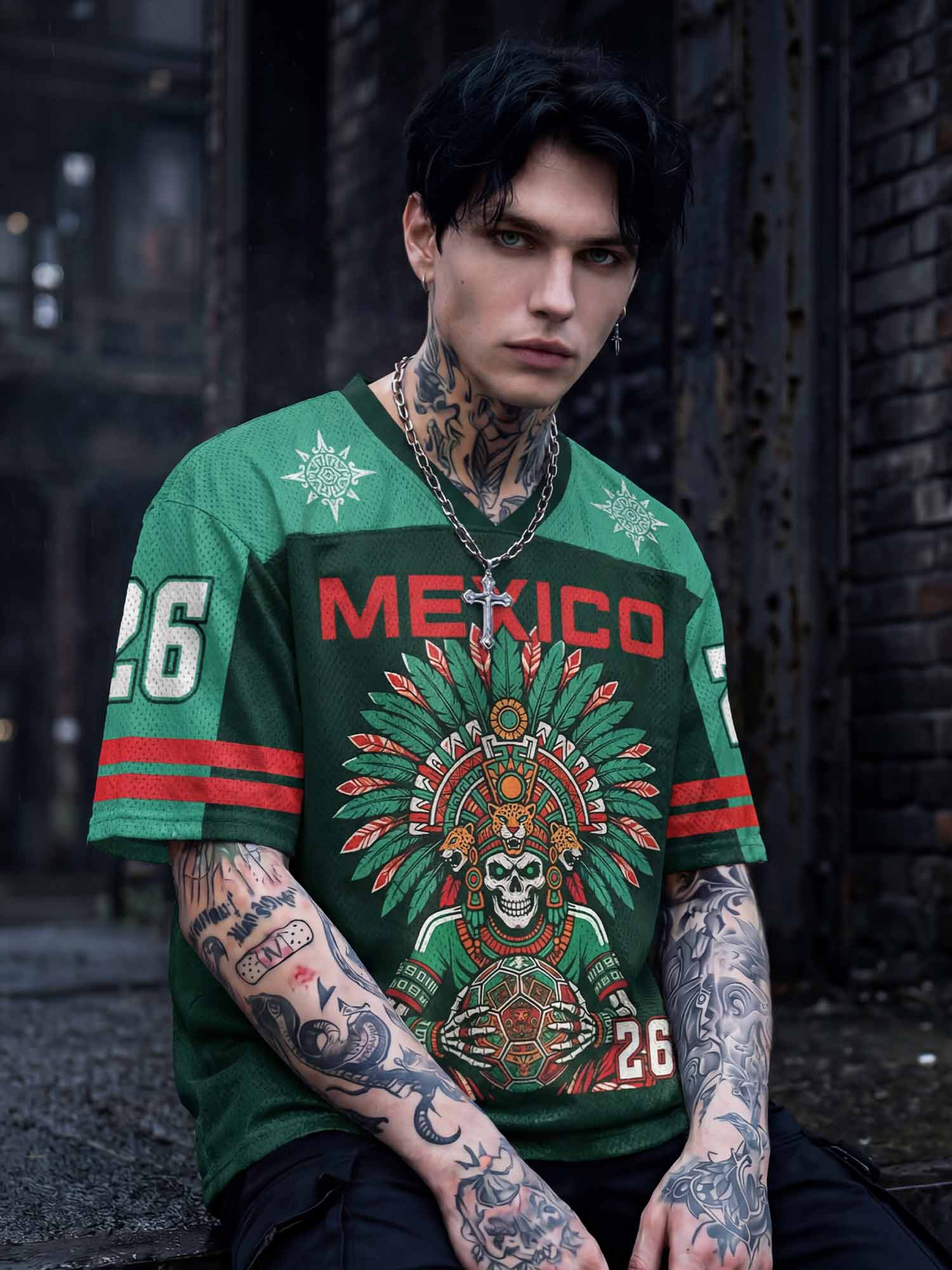 Personalized Aztec Warrior Mesh Jersey