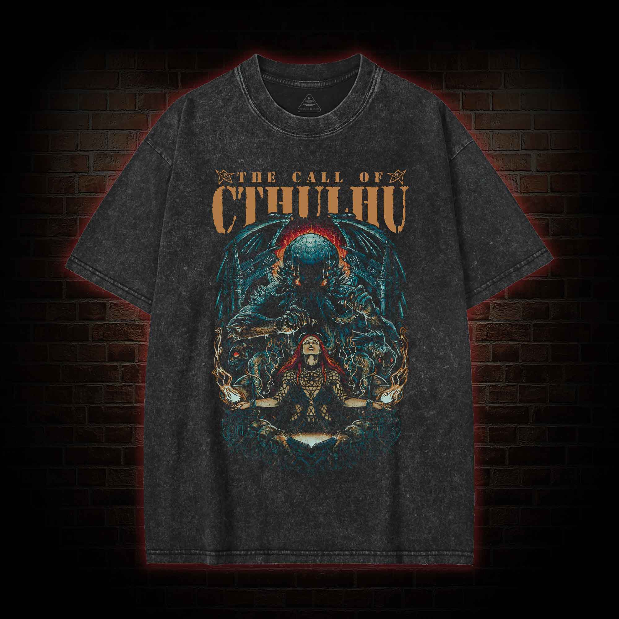 The Call of Cthulhu Washed T-shirt