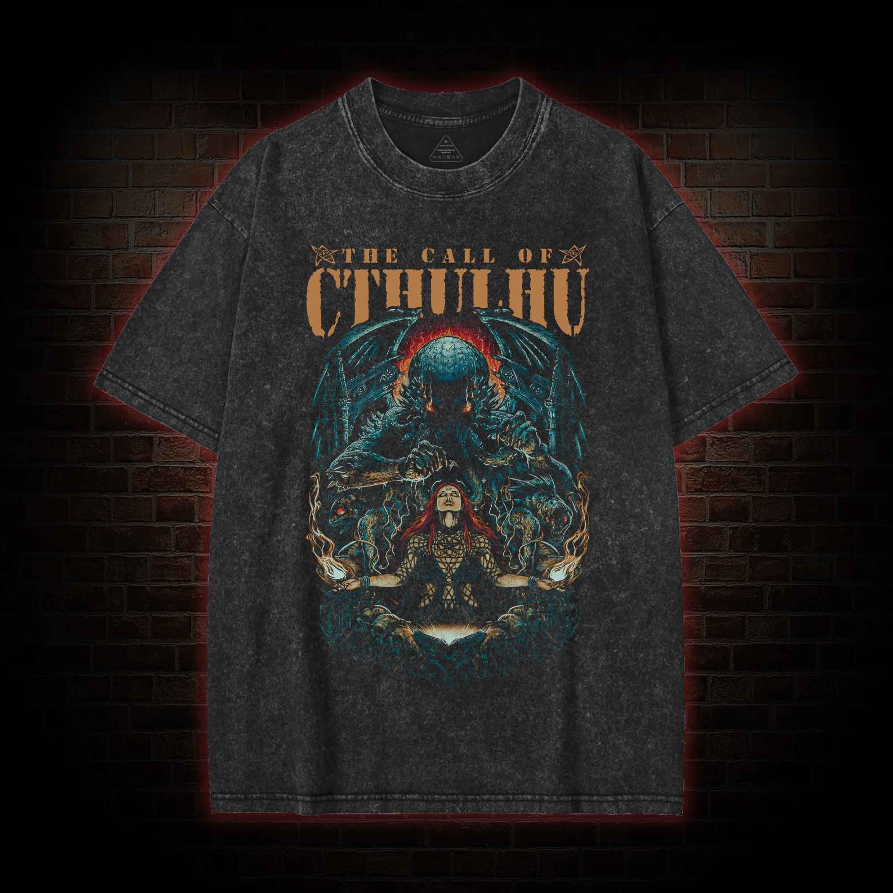 The Call of Cthulhu Washed T-shirt