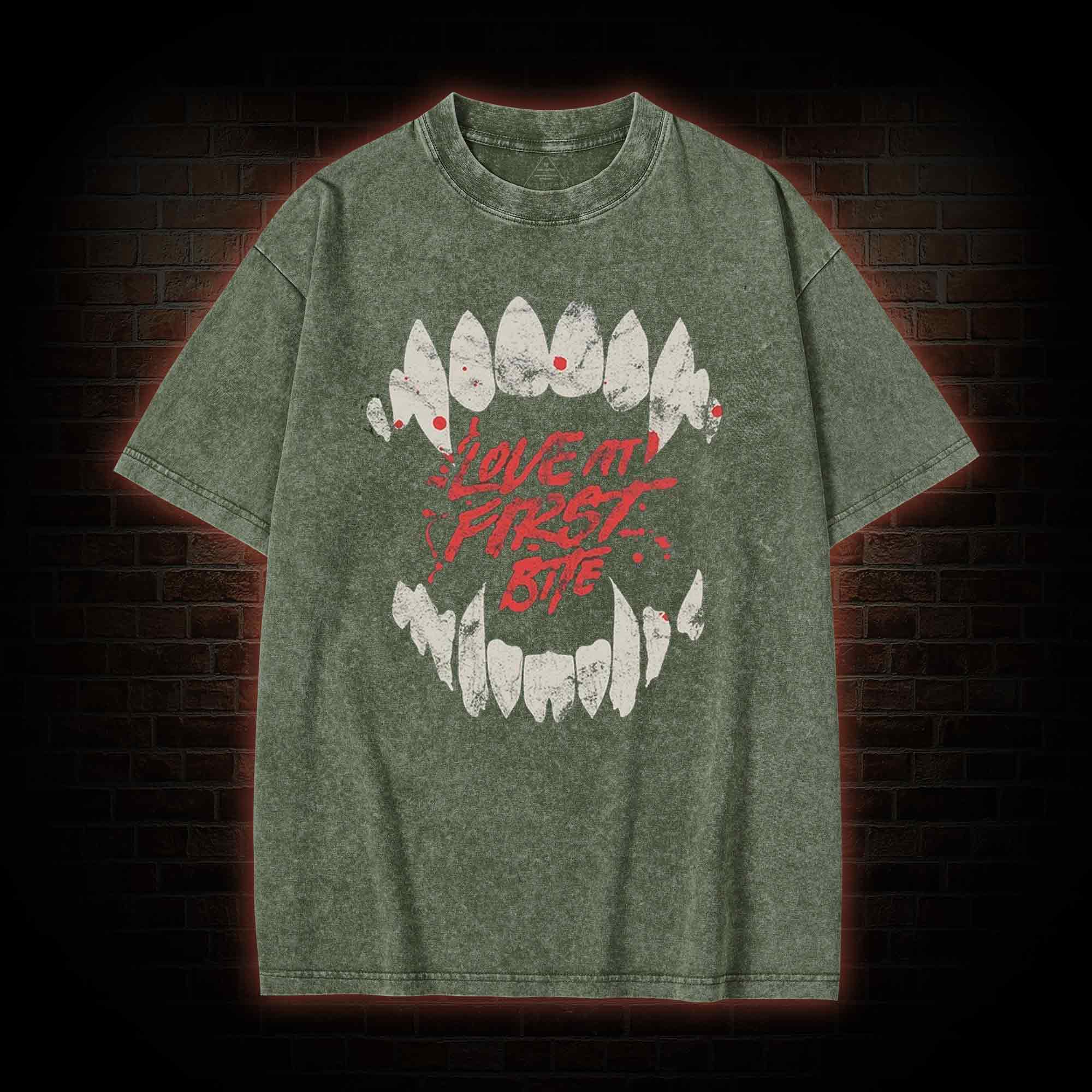 Love at First Bite Washed T-shirt