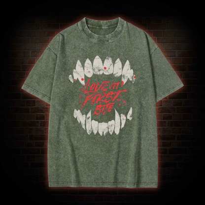 Love at First Bite Washed T-shirt