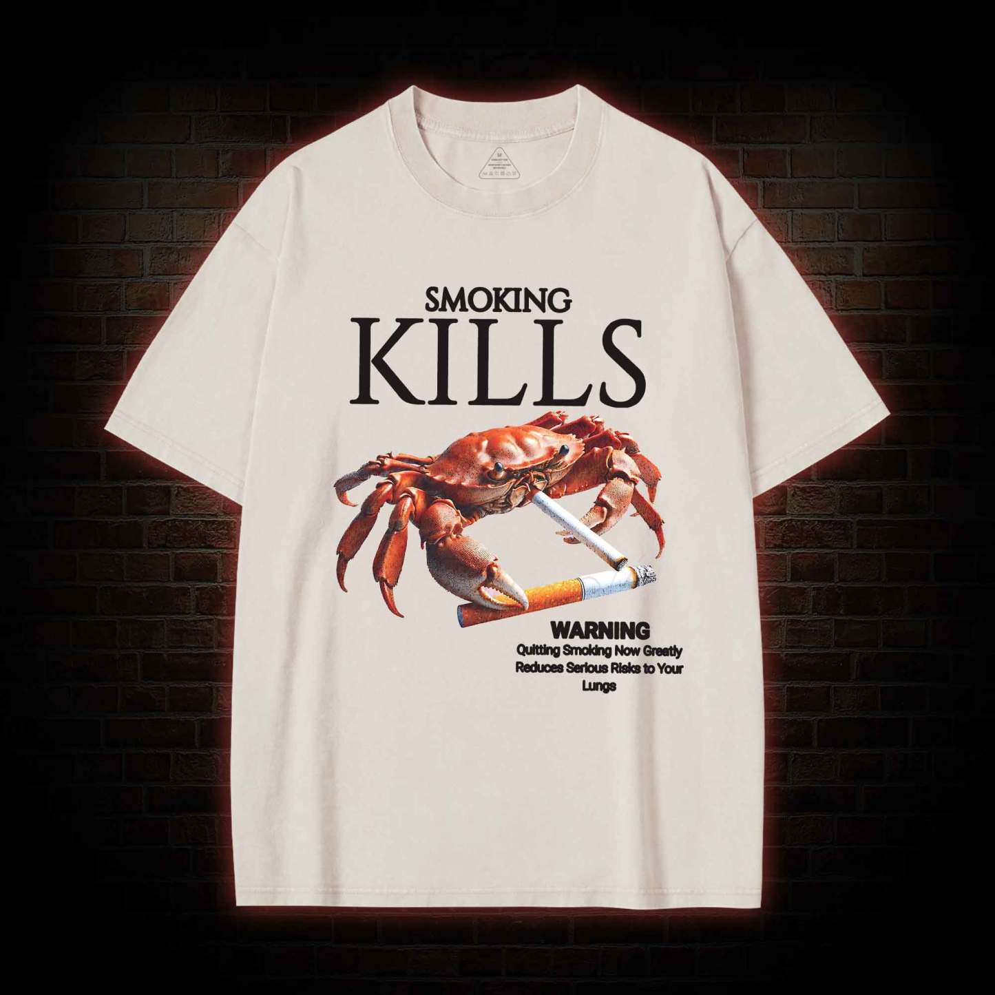Kills Smoking Crab Washed T-shirt