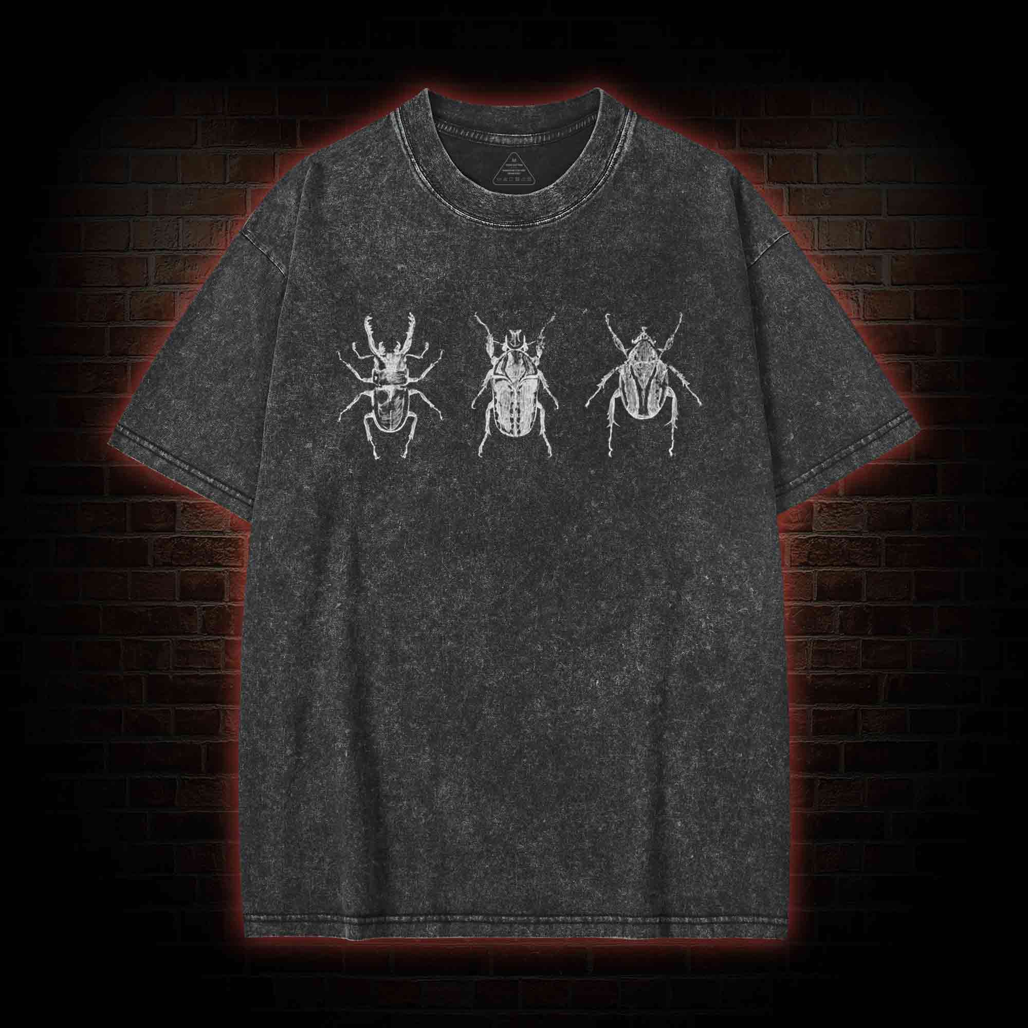 Distressed Beetle Washed T-shirt