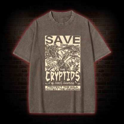 Save the Cryptids Washed T-shirt