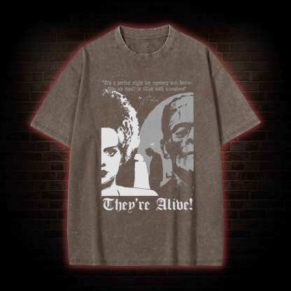 There're Alive! Washed T-shirt
