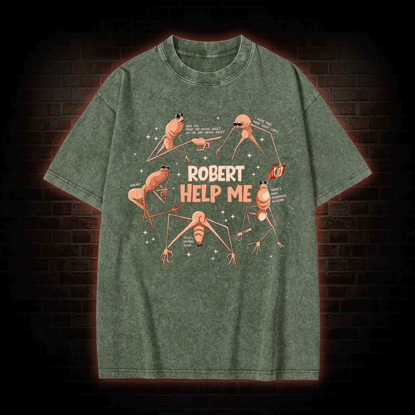 Robert Help Me Washed T-shirt