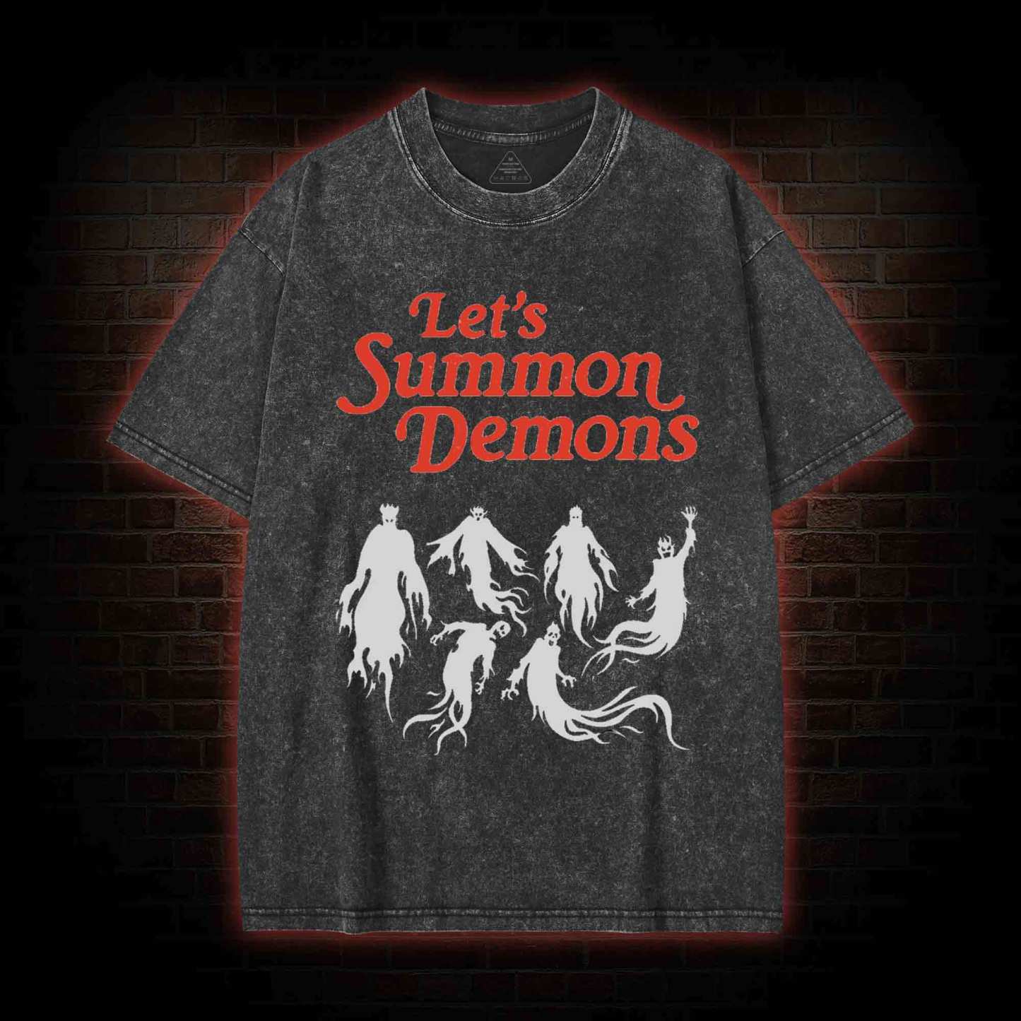 Let's Summon Demons Washed T-shirt