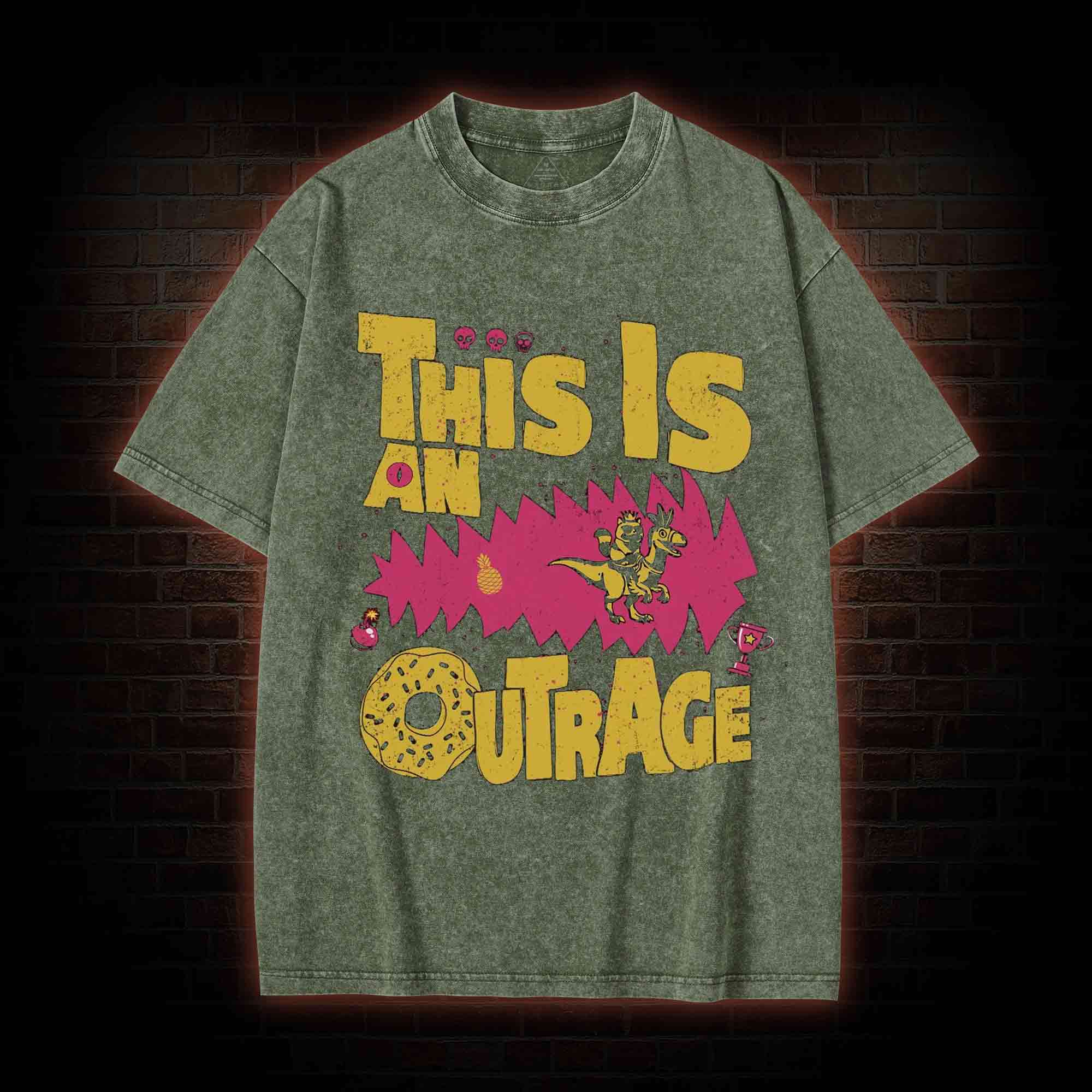 This is an Outrage Washed T-shirt
