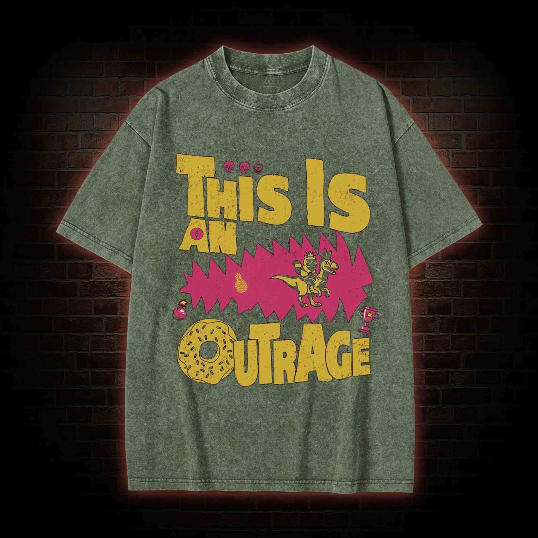 This is an Outrage Washed T-shirt