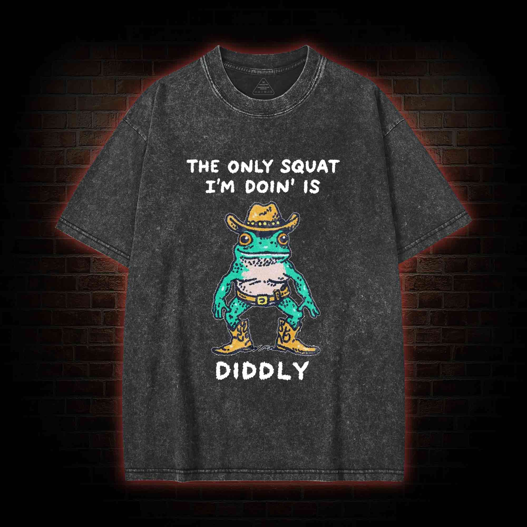 Cowboy Frog Washed T-shirt