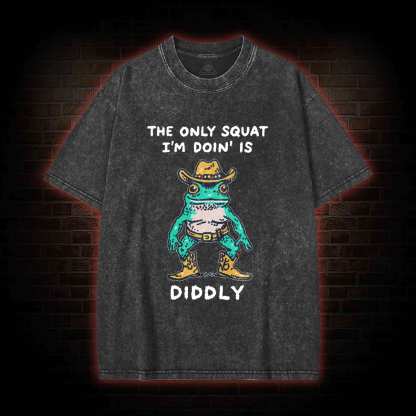 Cowboy Frog Washed T-shirt