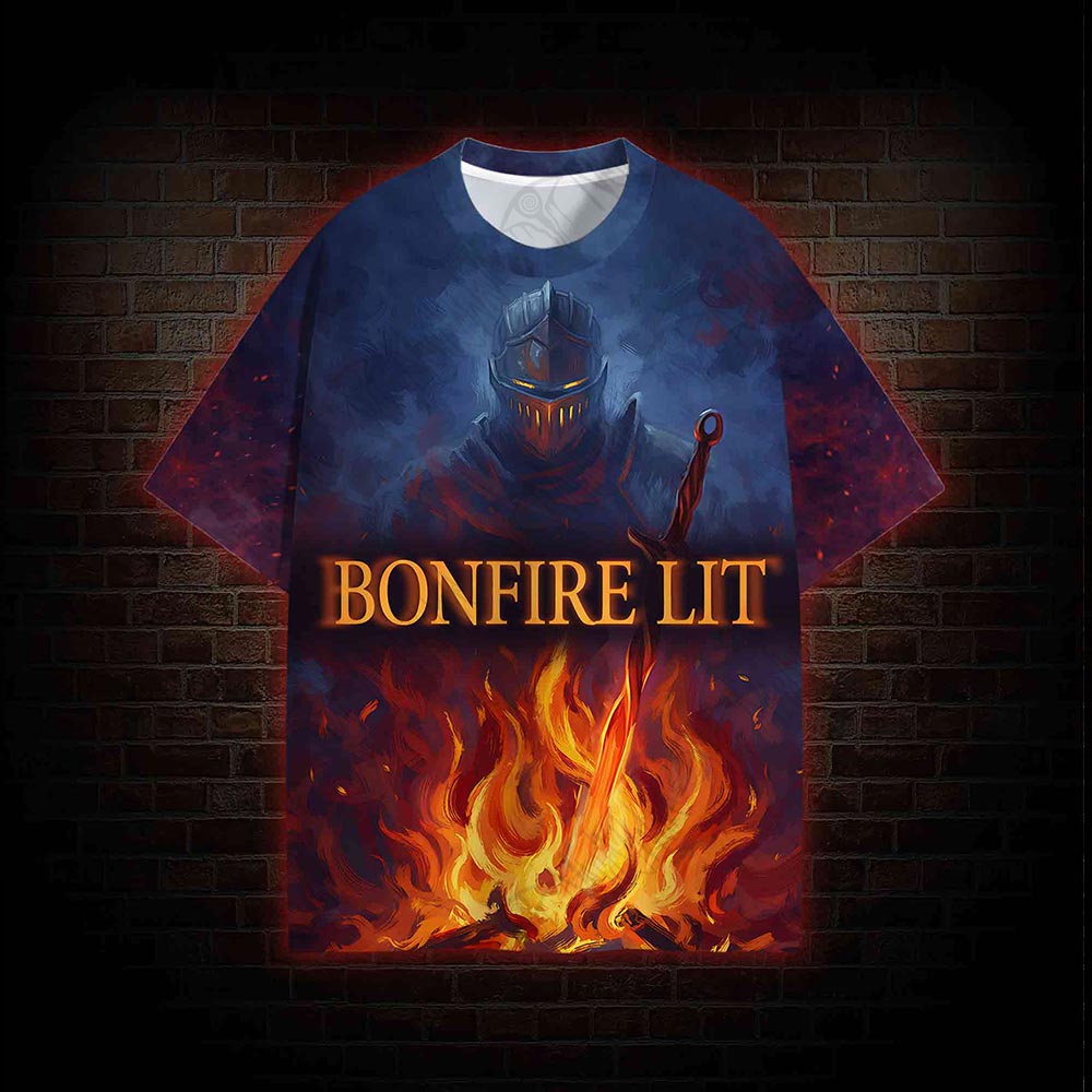 Bonfire Lit All Over Print T-shirt