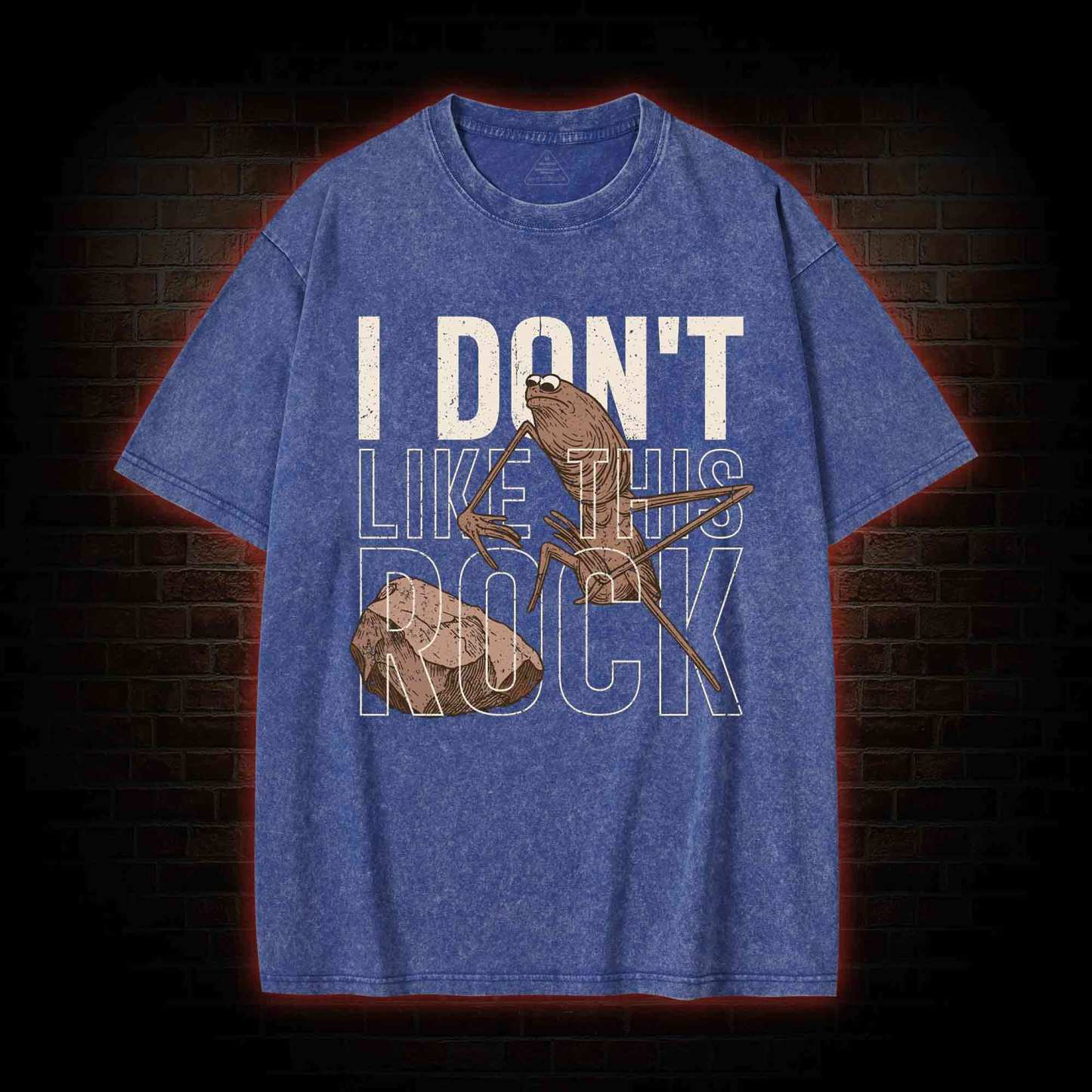I Don't Like This Rock Meme Washed T-shirt