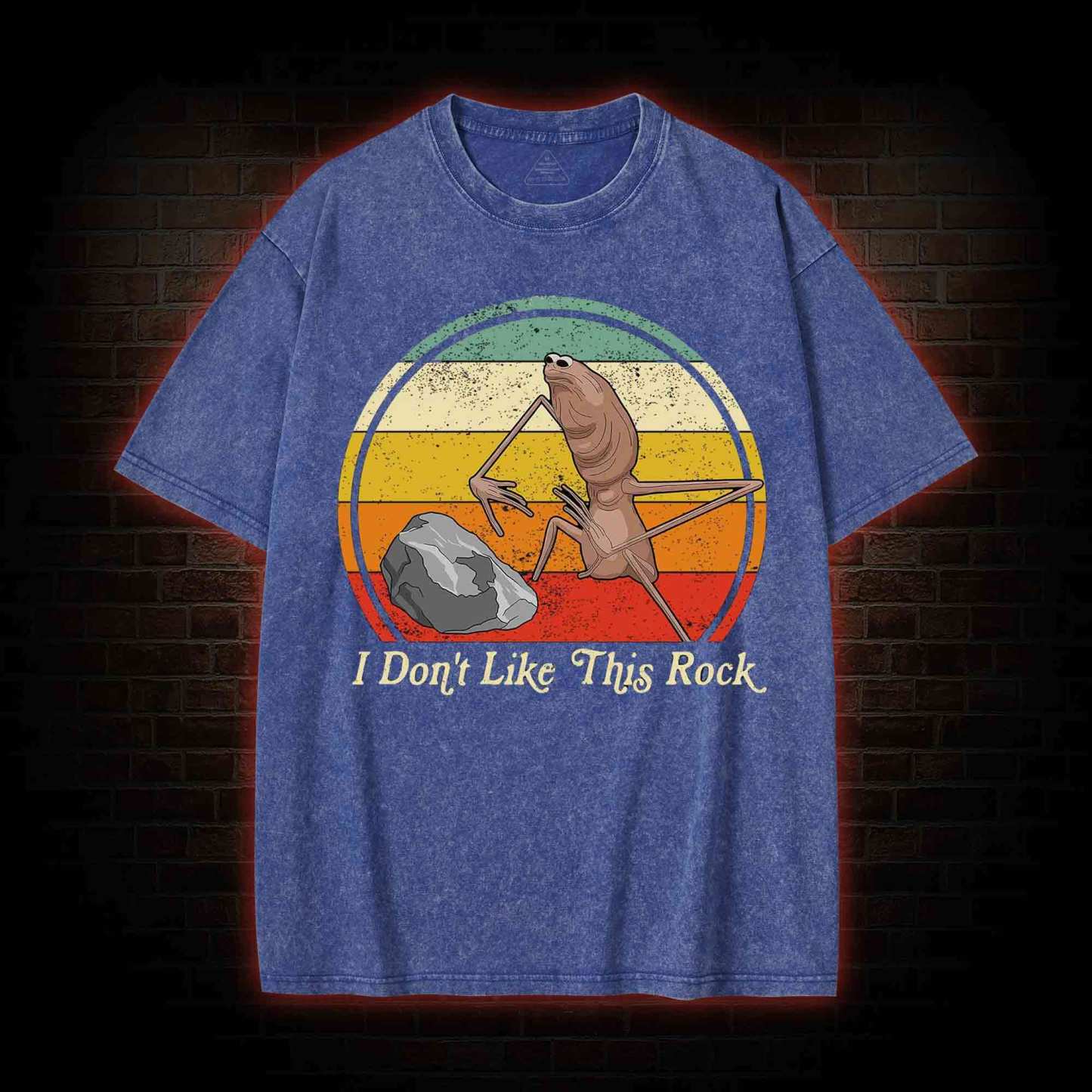 The Worm Funny Washed T-shirt