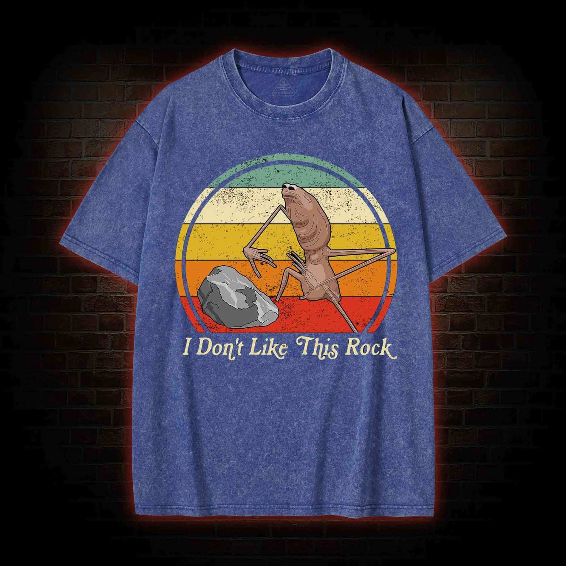 The Worm Funny Washed T-shirt