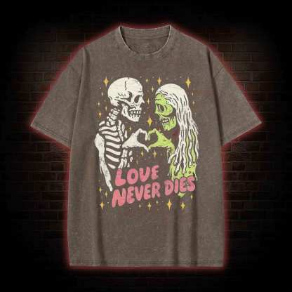 Love Never Dies Washed T-shirt