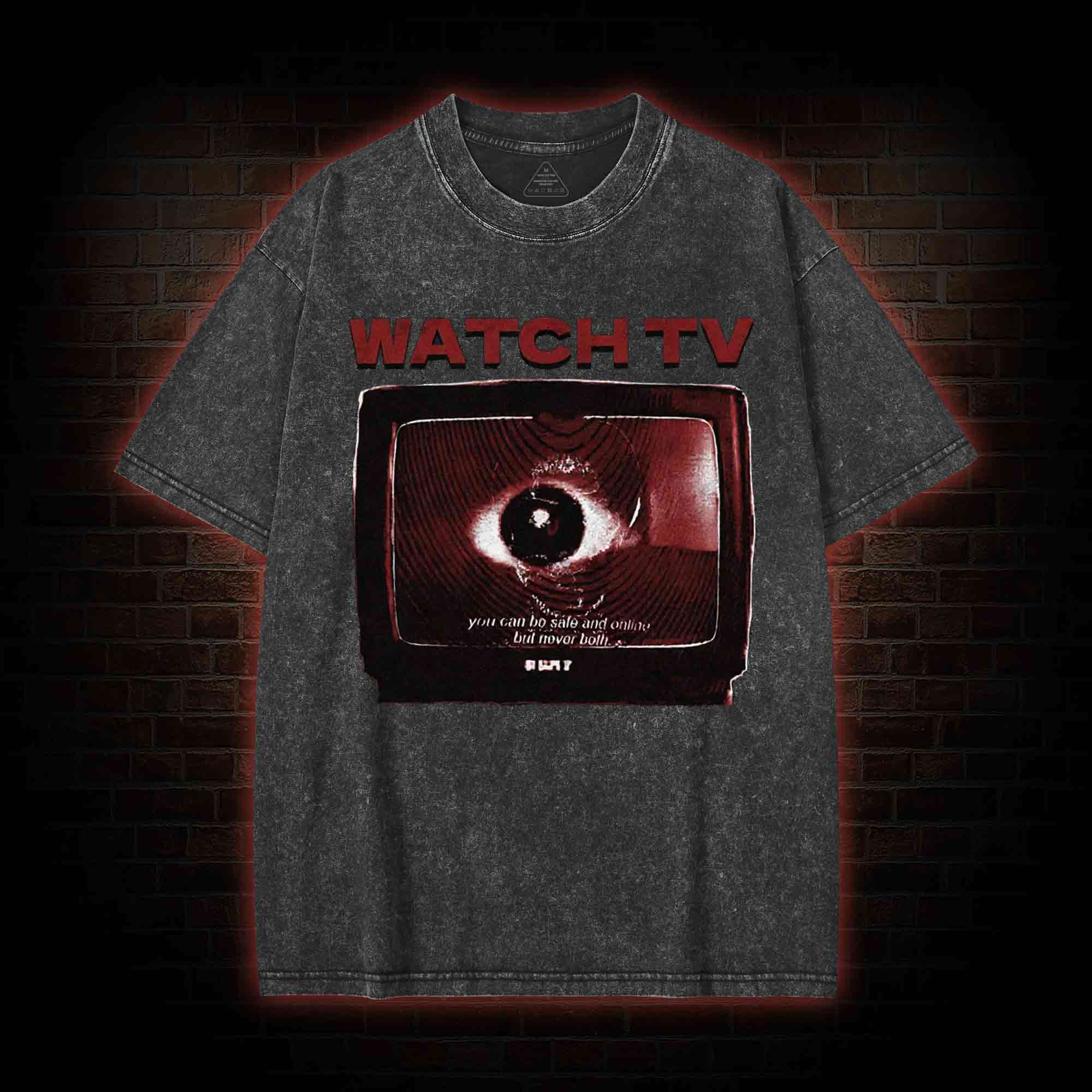 You Can be Safe & Online But Never Both Washed T-shirt