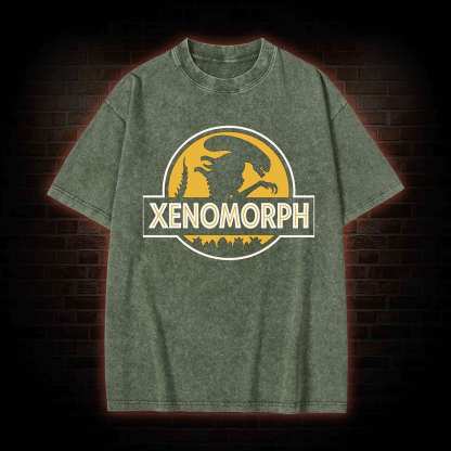 Alien Design Washed T-shirt