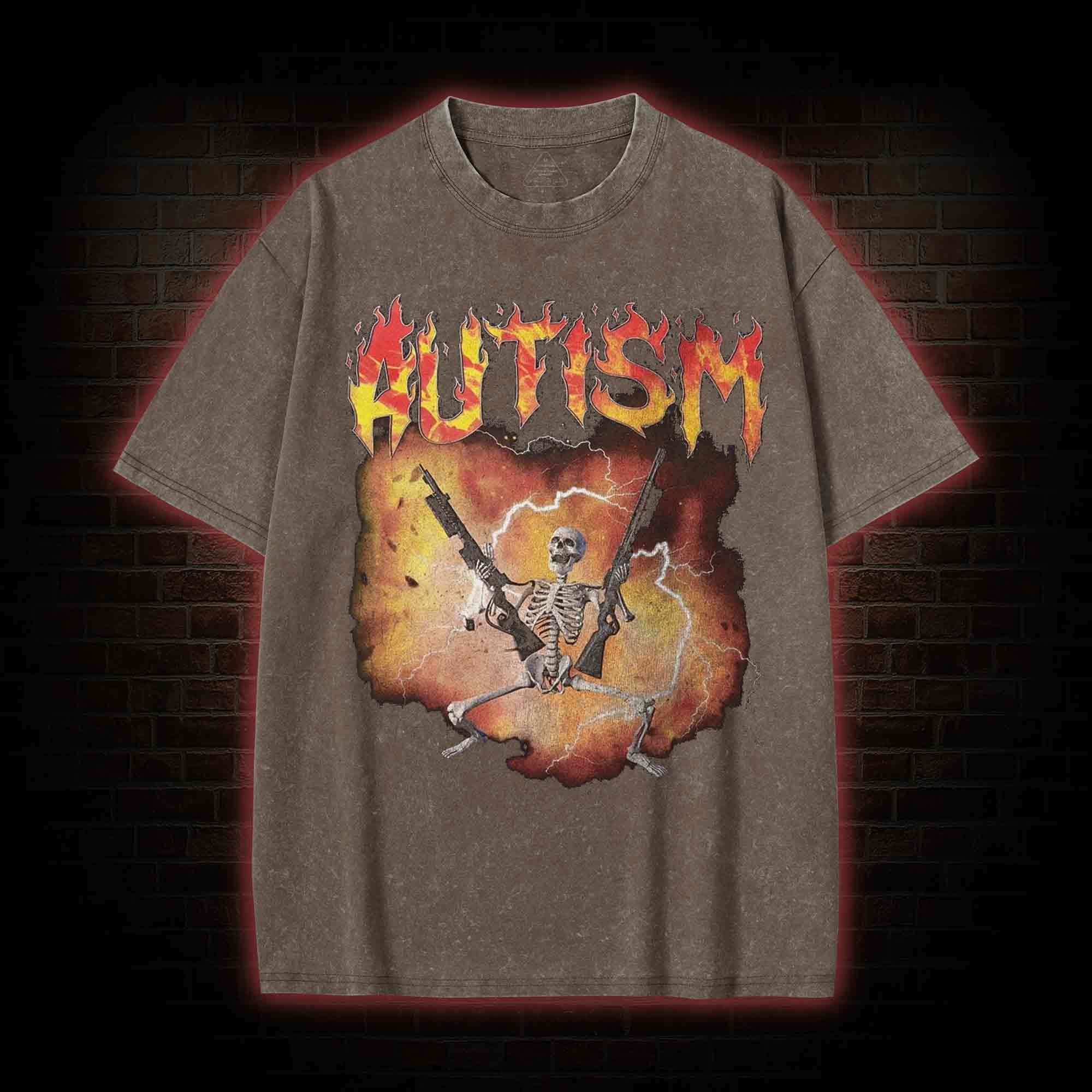 Autistic Washed T-shirt