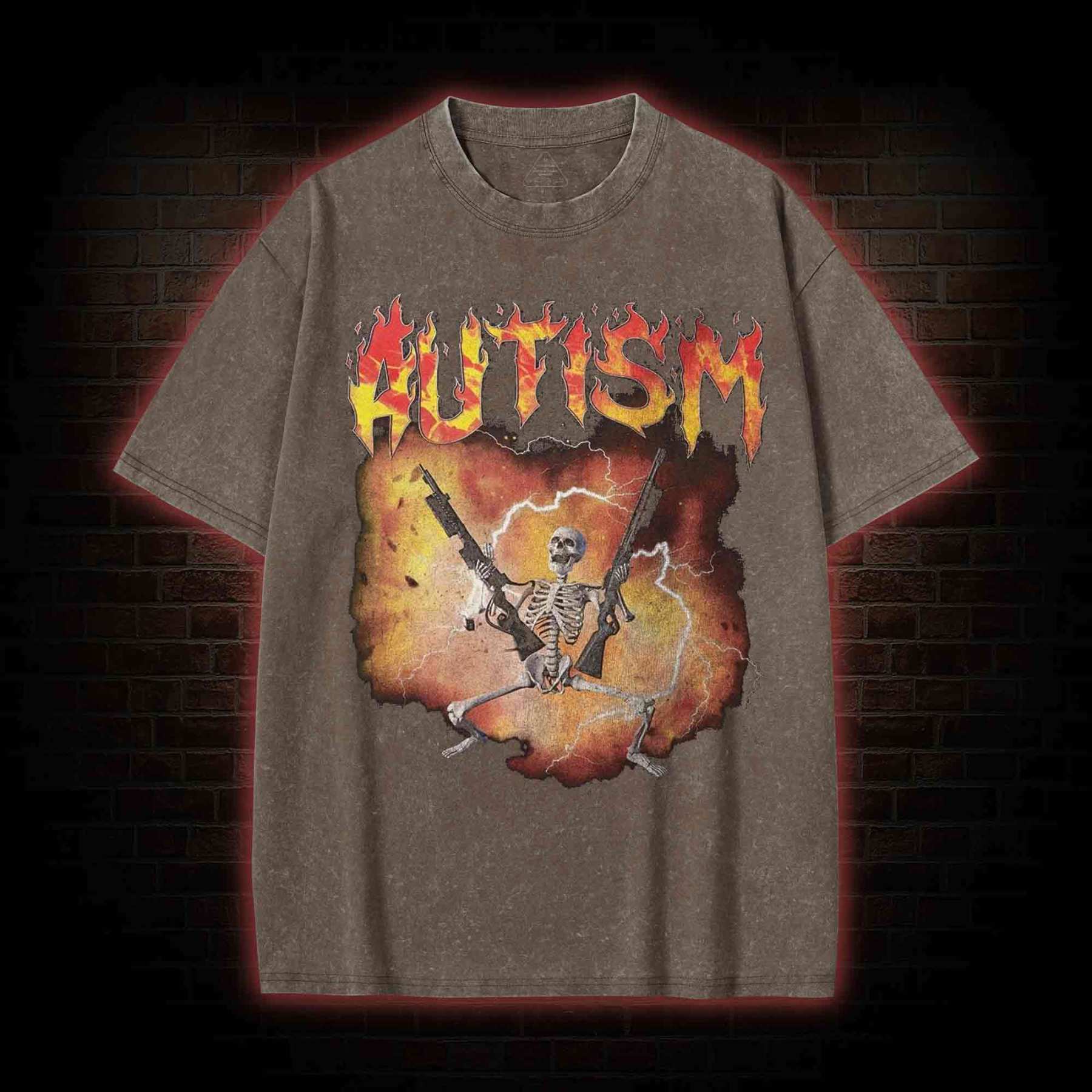 Autistic Washed T-shirt