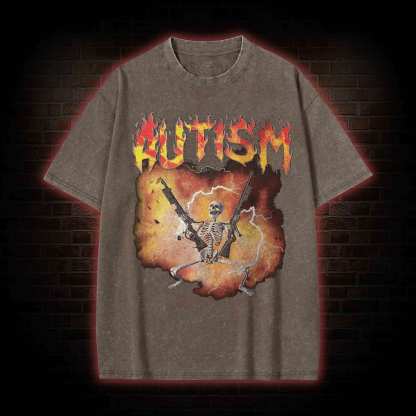 Autistic Washed T-shirt