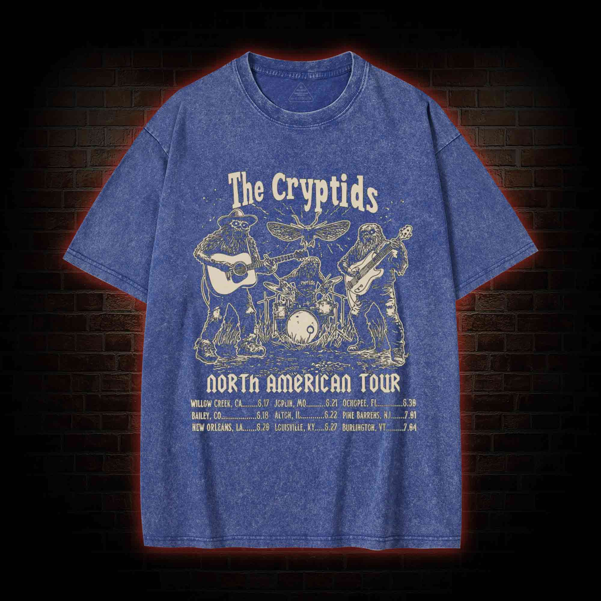 The Cryptids Band Washed T-shirt