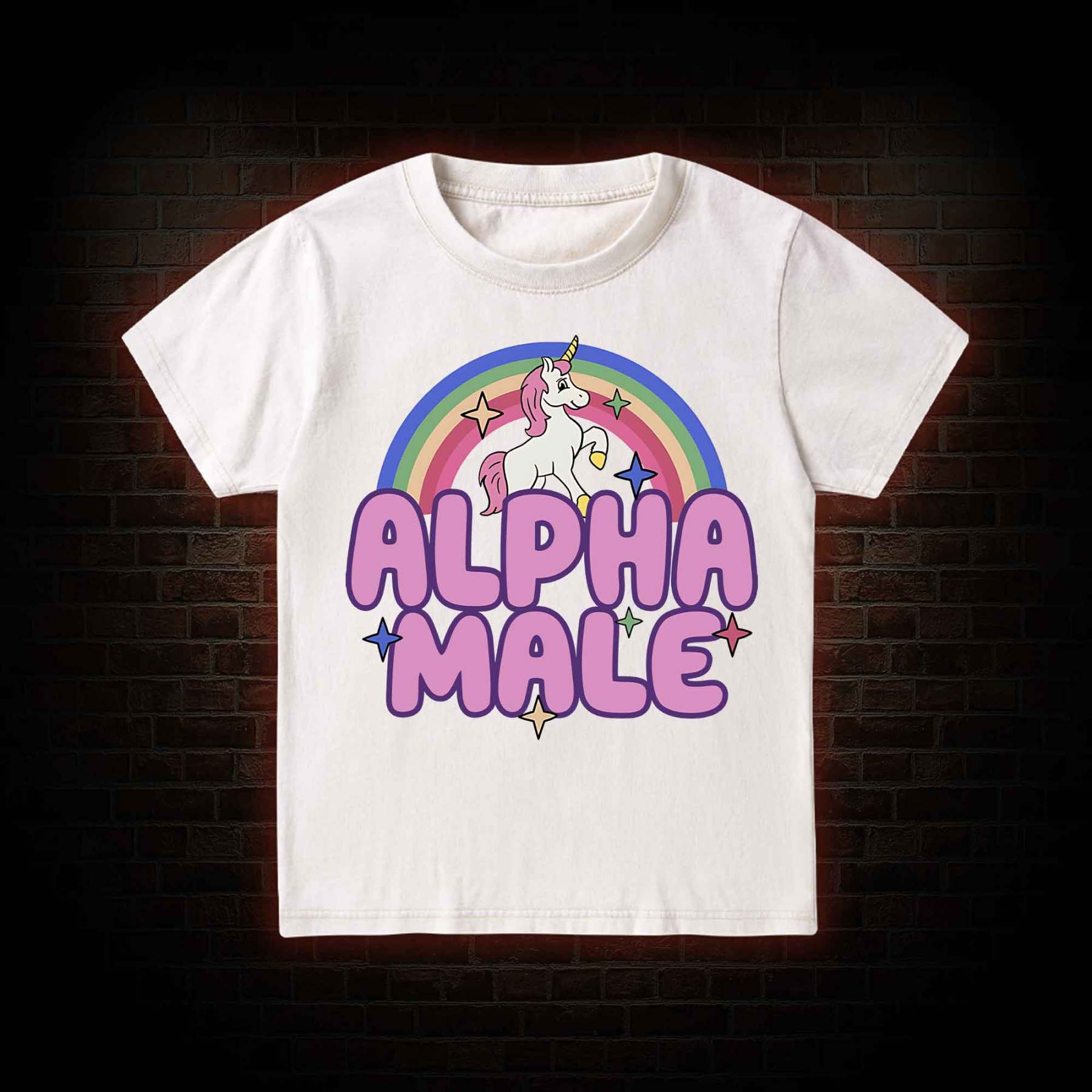 Alpha Male Kid Washed T-Shirt