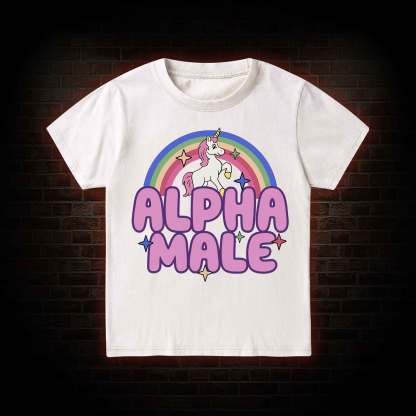 Alpha Male Kid Washed T-Shirt