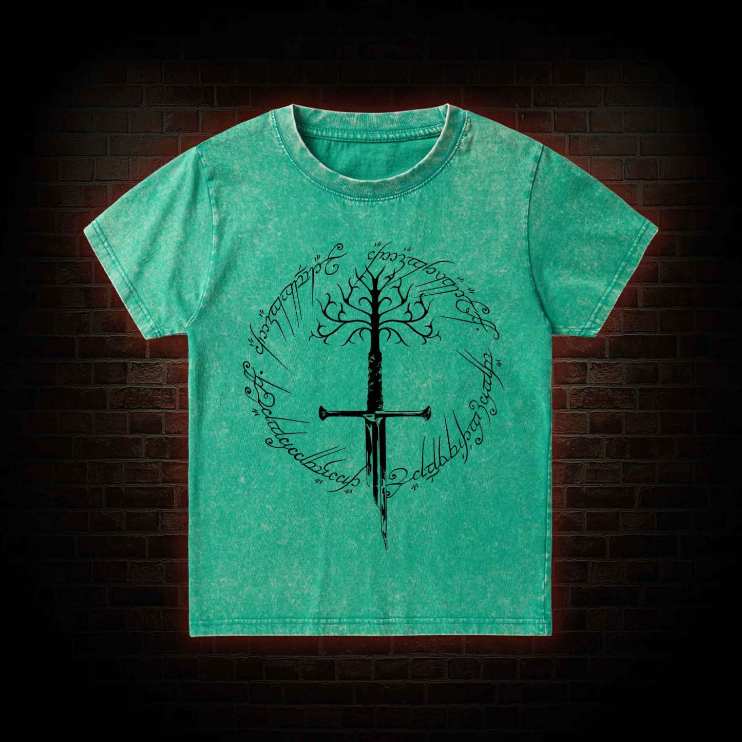 Ring Inspired  Kid Washed T-Shirt