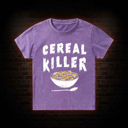 Cereal Killer Kid Washed T-Shirt