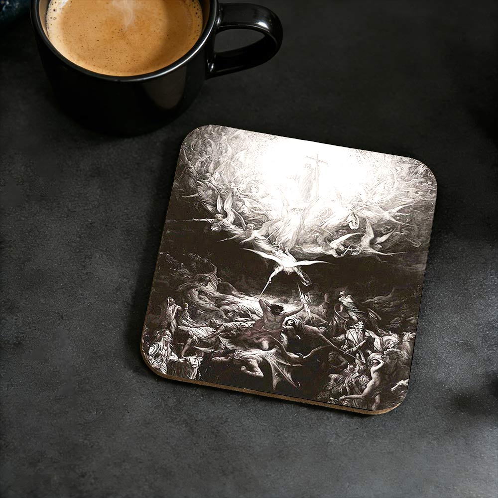 Dispel The Darkness Cork Coasters