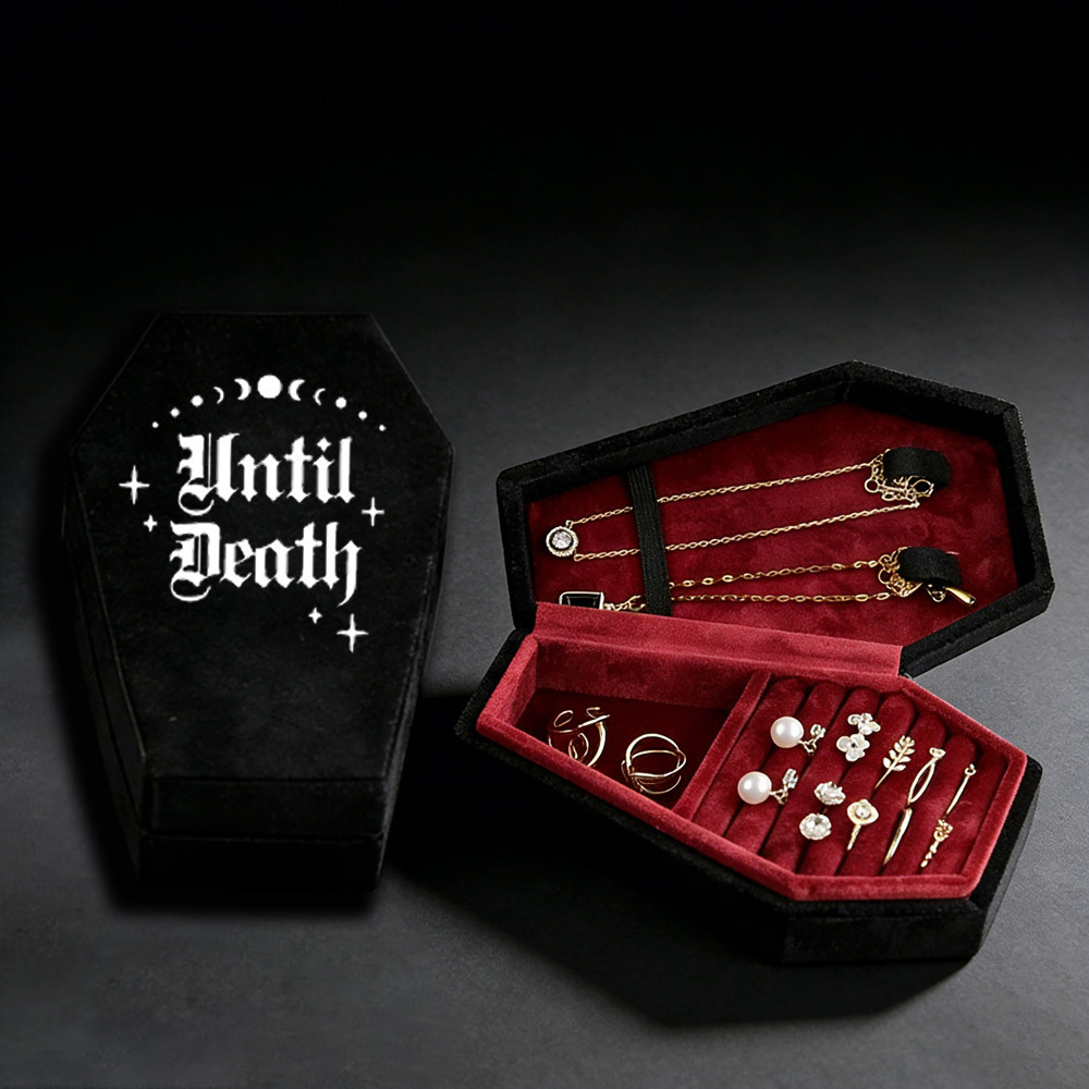 Until Death Coffin-shaped Jewelry Box