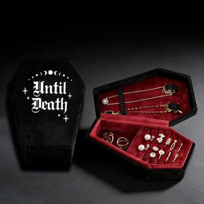 Until Death Coffin-shaped Jewelry Box
