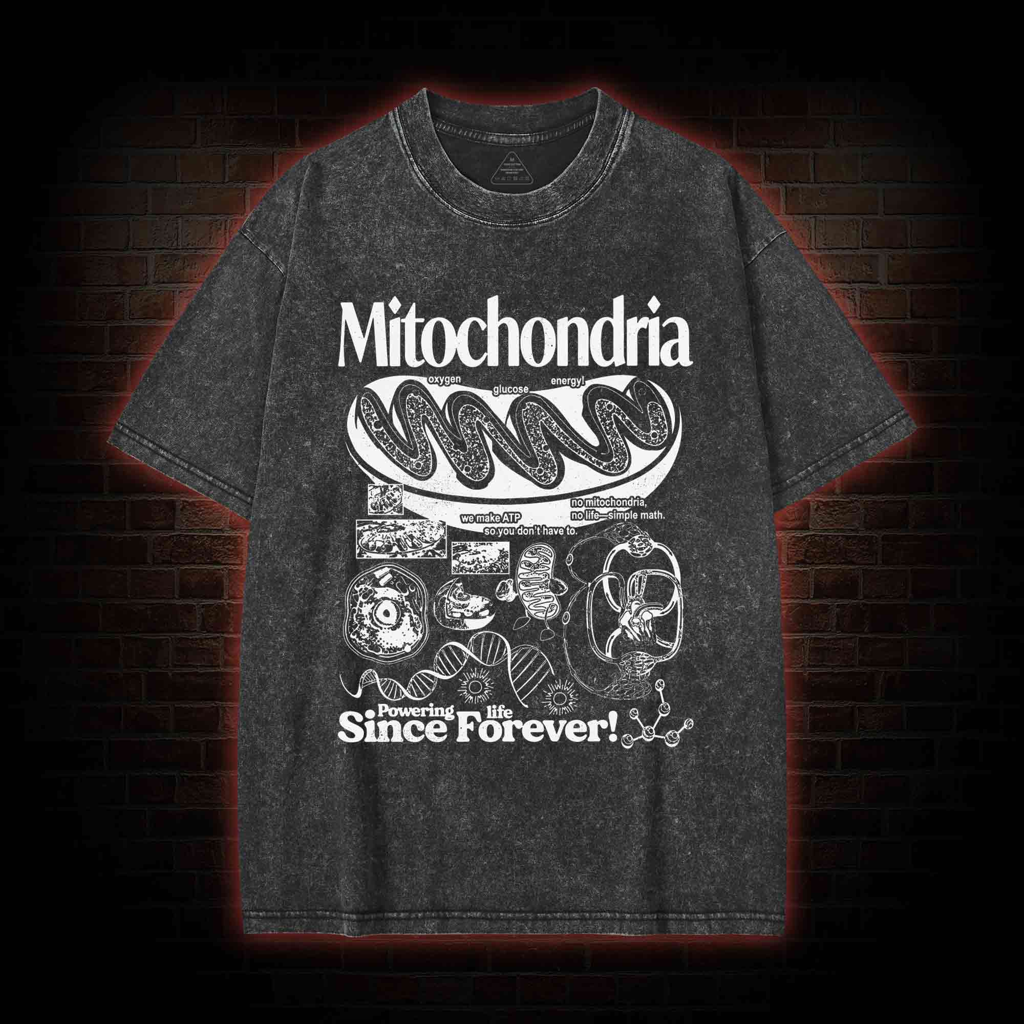 Mitochondria Vintage Washed T-shirt